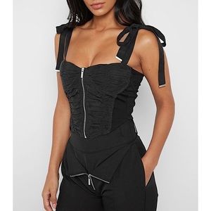 Maniere de voir ruched corset top 🔝